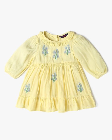 Floral Embroidered Fit & Flare Dress