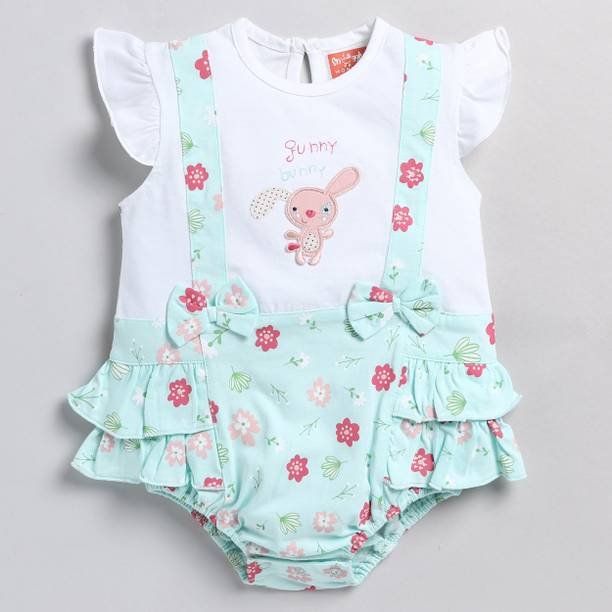 Romper For Baby Girls Casual Printed Cotton Jersey