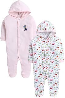 TiniBerry New Born Baby Clothes Set Romper & Sleepsuit for Baby Pack of 2