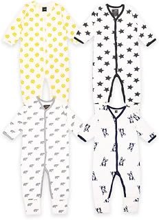 Sponsored Ad - Kidbea 100% Organic Cotton Rompers Sleepsuits Jumpsuit Night Suits for Infants Newborn Baby Boys & Girls