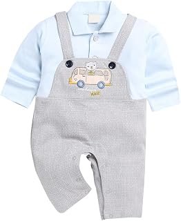 Hopscotch Baby Boys Cotton Rompers