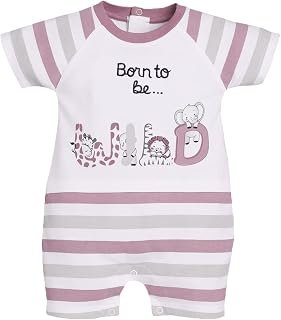 BABY GO 100% Pure Cotton Half Sleeves Romper for Baby Boys