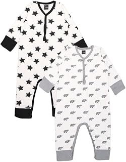 Lazytoon‚Ñ¢ GOTS Certified Premium Organic Cotton Half Sleeves Unisex Rompers for New Born Baby to 2 Years