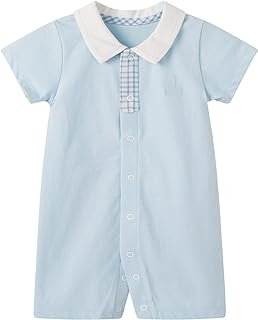 pureborn Baby Boys Girls Nautical Romper One-Piece Beach Outfit Summer Clothes 0-24 Months