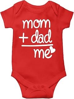 PrintEasyÔøΩ Cotton Mom+Dad=Me Unisex Kids Rompers for Baby Boys & Girls