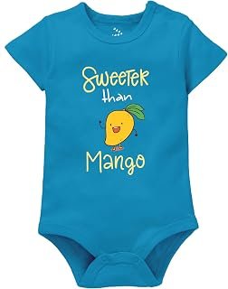 Sponsored Ad - Zeezeezoo Sweeter than Mango Summer Newborn Baby Kids Romper Bodysuit Onesie Dress