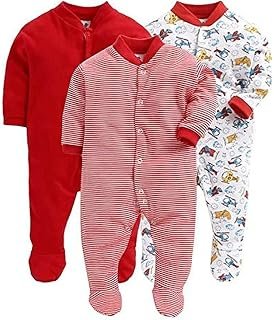 Appu Kids 100% Hosiery Cotton Unisex Long Sleeve Rompers/Onesies/Sleepsuit/Full Body-Suit for Baby Boy and Girl/Infants Co...