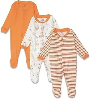 Infantbond Baby Boy's & Baby Girl's 100% Cotton Full Body Suit | Rompers | Dress(Colour and Design May Vary)