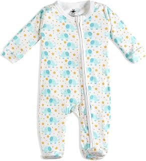 The Mom Store Baby Zipper Romper | Cotton | Soft and Comfortable | Kids Bodysuit | Sleep Wear | Front Zippers | Printed |