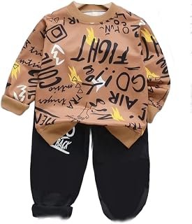 Sponsored Ad - PREKSHA DRESS T-shirt and Pant Set for Baby Boys & Baby Girls | Cotton Printed Full Sleeves Sweatshirt and ...