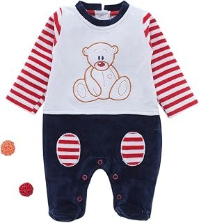 WONDERCHILD 100% Pure Cotton Footless Baby Romper | Bodysuit| Jumper for Newborn Baby Boys with Long Sleeves Full Length B...