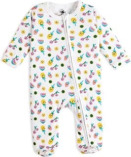 Cocoon Organics Penguin them sporty blue Bodysuit romper for baby