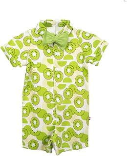 Nino Bambino 100% Cotton Half Sleeve Romper With Bow for Baby Boy |Summer Dress for Boys/Comfort fit Playsuit for Boys