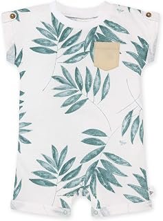 Burt's Bees Baby baby-boys Romper Jumpsuit, 100% Organic Cotton One-piece Short Sleeve Shortall, Long Sleeve Coverall