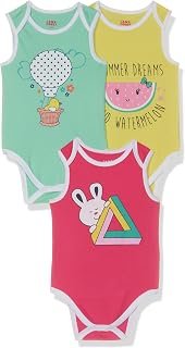 Amazon Brand - Jam & Honey Baby Boys & Girls Romper | New Born Baby Clothes | Label Free Comfort | 100% Cotton Baby Romper...