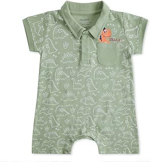 Haus And Kinder 100% Cotton Baby Boy Dungaree Sets | Baby Boy Clothing Sets for 0-24 Months | Full Sleeve Dungaree with Ts...