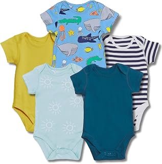 TuddyBuddy 100% Cotton Multi Color Romper/Bodysuit/Onesies for Baby Boy & Baby Girl