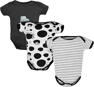 VParents bodice sleeveless Baby Romper Body Suits Jump Suit for Boys and Girls Set of 3 (new born)- Pink