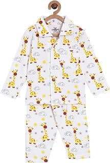 The Mom Store Baby Boy's Cotton Printed Pyjama Set Pack of 1