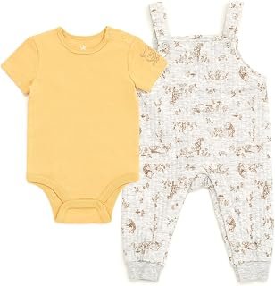 Disney Minnie Mouse Mickey Mouse Winnie the Pooh Baby Girls Bodysuit and Overall Outfit Set Newborn to Infant