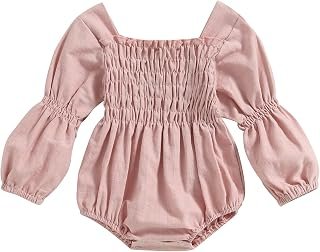 xiqaalombvt Infant Baby Girl Christmas Outfit Heart Ruffled Velvet Dress Long Sleeve Romper Romper+Headbands Xmas Clothes