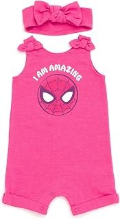 Marvel Avengers Spider-Man French Terry Romper and Headband Newborn to Toddler