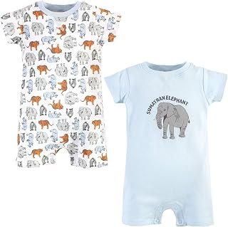Touched by Nature baby-boys Organic Cotton Rompers