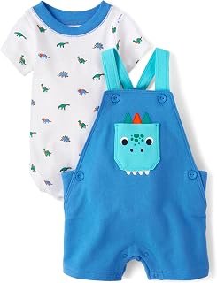 The Children's Place baby-boys And Newborn Short Sleeve Shirt and Romper 2 Piece Set