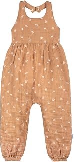 Gerber Baby Girls Toddler Halter Neck Gauze Romper Jumpsuit