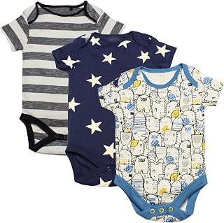Little Peaches Baby Half Hand Rompers/Onesies for Newborns, Unisex, Quality Fabric 100% Cotton