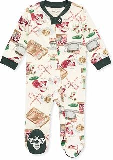 Burt's Bees Baby Girls Pajamas, Sleep and Play Loose Fit, 100% Organic Cotton Soft One-piece PJs, Sizes NB to 6-9 Months