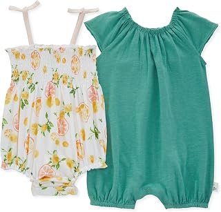 Burt's Bees Baby Girls Pajamas, Zip Front Non-slip Footed Pjs, 100% Organic Cotton and Toddler Sleepers