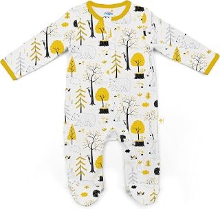 Little Peppa Baby Boy/Girl 100% Cotton Romper, Jumpsuit, Pajamas with closed-feet (footies), with 2-way Zipper