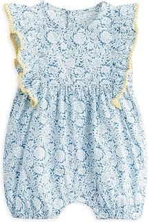 Simplee kids Baby Girls Vintage Floral Romper Dress Infant Sleeveless One-Piece Jumpsuit Clothes for 6-24 Months