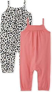The Children's Place baby-girls And Newborn Sleeveless Rompers 2-pack