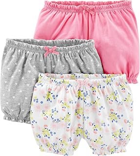 Simple Joys by Carter's Baby Girls' Bloomer Shorts, Pack of 3