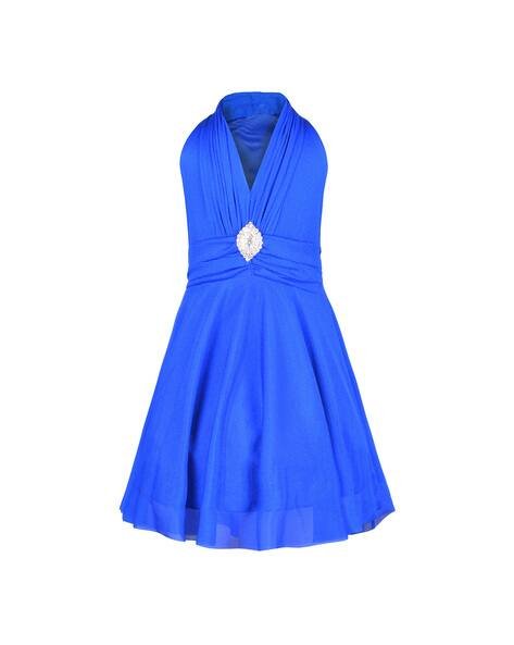 AARIKA GIRLS ETHNIC A-line V-neck Dress with Waist Band