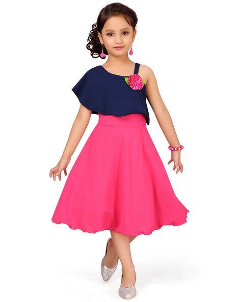 AARIKA GIRLS ETHNIC Colourblock A-line Dress