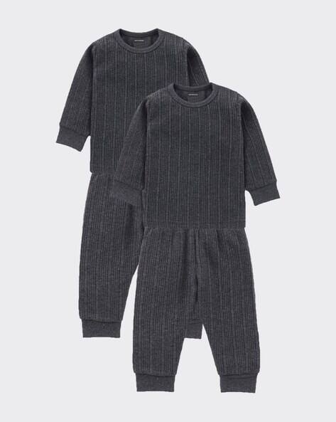 AEROWARM Pack of 2 Ribbed Thermal Vest & Pants