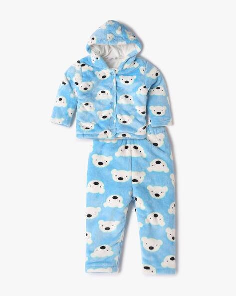 ANTIX Unisex Printed Button-Down Hoodie with Pants