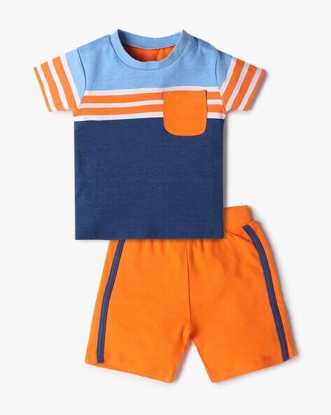 ANTIX Colourblock T-Shirt & Short Set