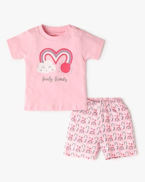 ANTIX Graphic Print T-Shirt & Shorts Set