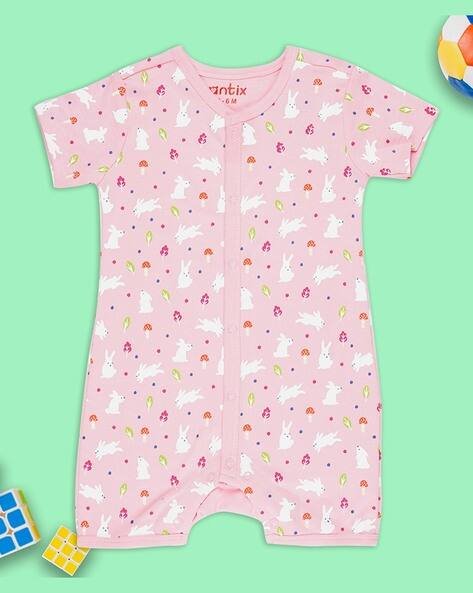 ANTIX Printed Round-Neck Rompers