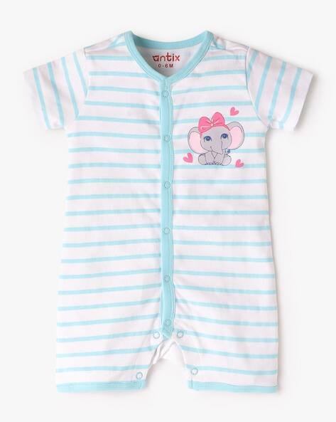 ANTIX Striped V-Neck Rompers