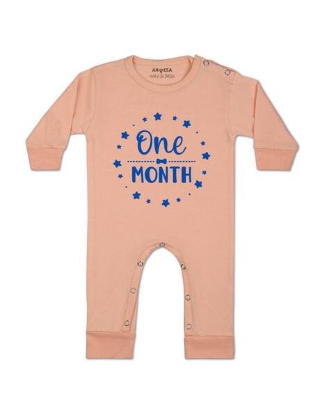 ARVESA Unisex Typographic Rompers