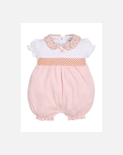 BABY GO Rompers with Smoked Detail
