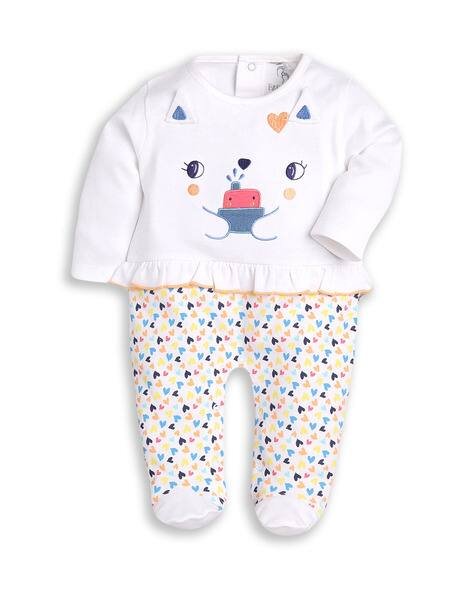 BABY GO Infants Graphic Pattern Rompers