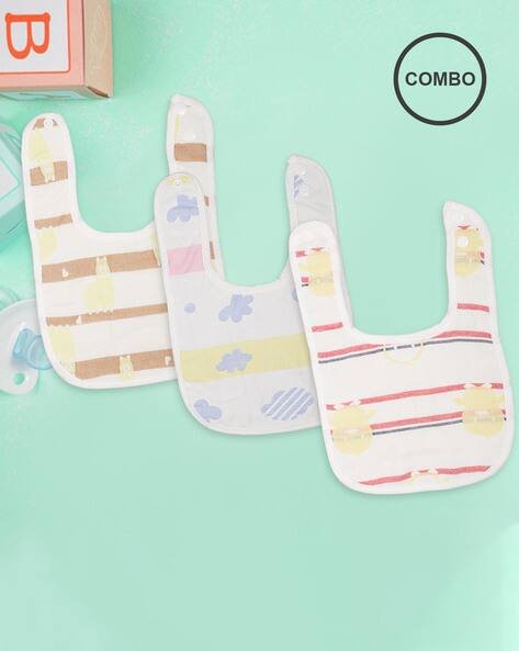 Babymoo Pack of 3 Abstract Bibs