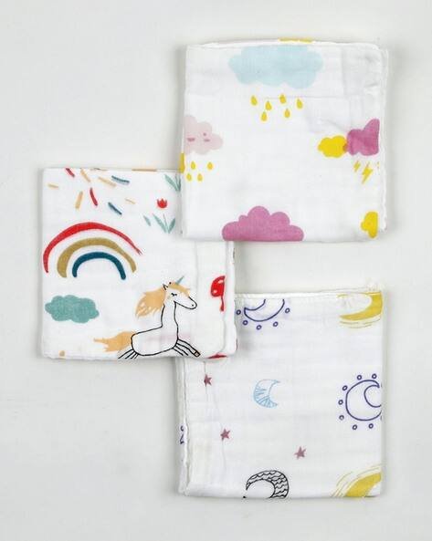 Babymoo Pack of 3 Printed Napkins
