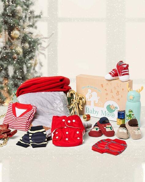 Babymoo Striped Printed Gift Hamper Set
